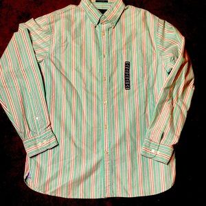 NWT Authentic Lands End‎ Sail Rigger Men’s button down shirts sz M 15-15 1/2